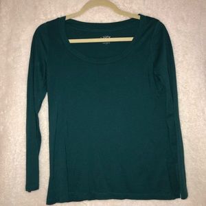 Turquoise Loft Long Sleeved Shirt - Petite